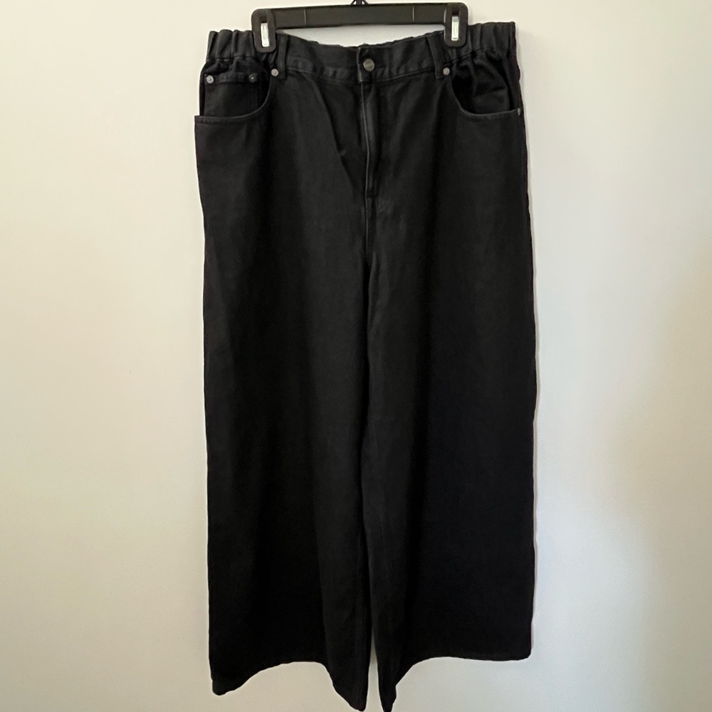 Country Road Charcoal Wide Leg Jeans